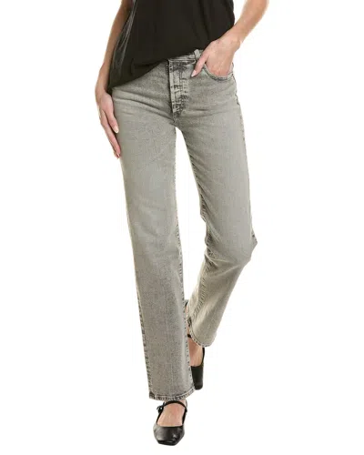 Ag Jeans Alexxis High-rise Vinte Fit Straight Leg Jean In Gray