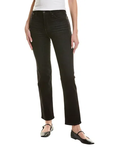 Ag Jeans Alexxis High-rise Vinte Fit Straight Leg Jean In Black