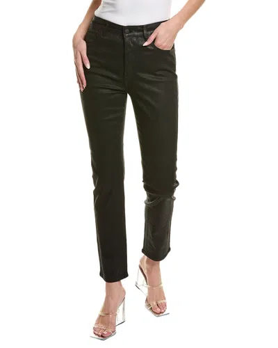 AG AG JEANS ALEXXIS LUMINOUS SUPER BLACK HIGH-RISE SLIM JEAN