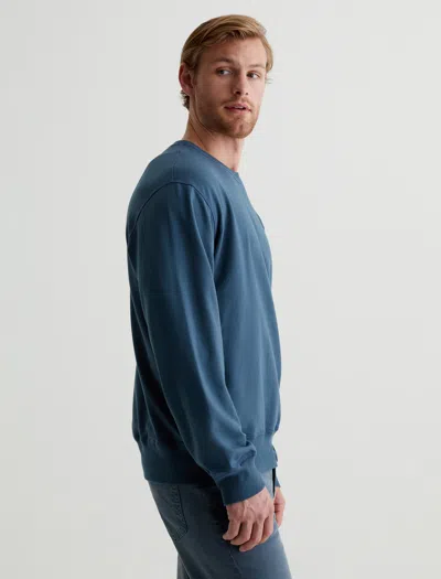 Ag Jeans Arc Crew In Blue
