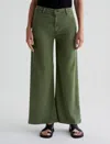Ag Caden Twill Wide Leg Pants In Green