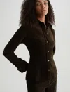 Ag Jeans Cheryl Corduroy Shirt In Brown