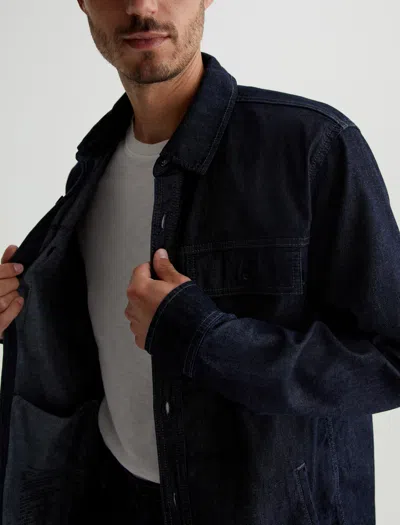Ag Jeans Elias Shirt Jacket In Blue