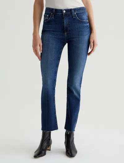 Ag Jeans Farrah Boot Crop In Blue