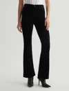 Ag Farrah Mid Rise Bootcut Pants In Super Black