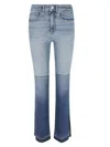 Ag Fitted Buttoned Jeans In La Croisette