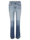 Ag Fitted Buttoned Jeans In La Croisette