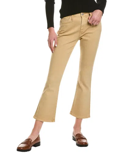 Ag Jeans Jodi Sulfur Sandy Pail High-rise Slim Flare Crop Jean In Beige