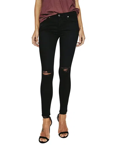 Ag Jeans Legging Ankle 1 Year Midnight Black Destruct Skinny Jean