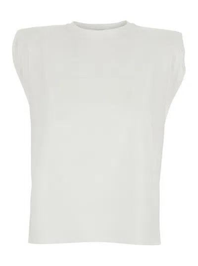 Ag Jeans Logo-appliqué Cotton Tank Top In White