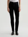 Ag Mari High-rise Slim Straight Jeans In Black