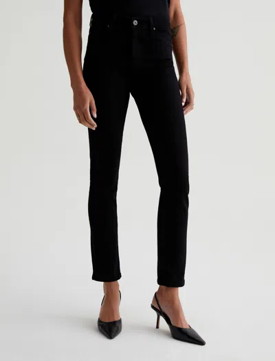 Ag Mid-rise Super-skinny Jeans In Opulent Black