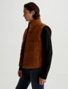 Ag Jeans Neo Vest In Brown