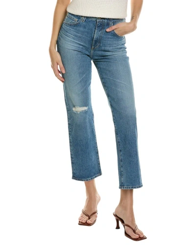 Ag Jeans Rhett 18 Years Poplar High-waist Straight Jean In Blue
