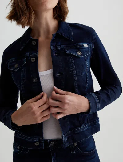 Ag Robyn Denim Jacket In Blue