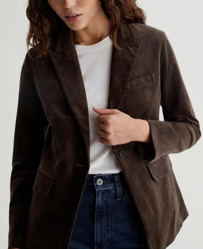 Ag Jeans Rue Blazer In Brown