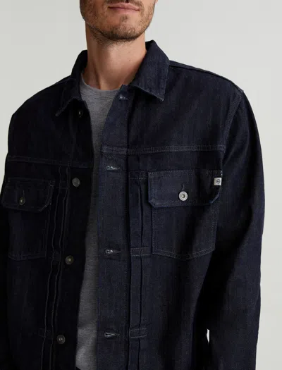 Ag Jeans Sid Selvege Jacket In Blue