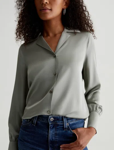 Ag Jeans Valerie Blouse In Green