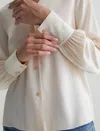 Ag Jeans Valerie Blouse In Natural