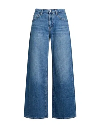 Ag Jeans Woman Jeans Blue Size 24 Cotton, Lyocell