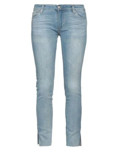 Ag Jeans Woman Jeans Blue Size 26 Cotton, Polyester, Elastane