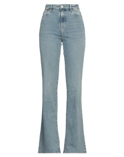 Ag Jeans Woman Jeans Blue Size 26 Cotton, Polyester, Elastane