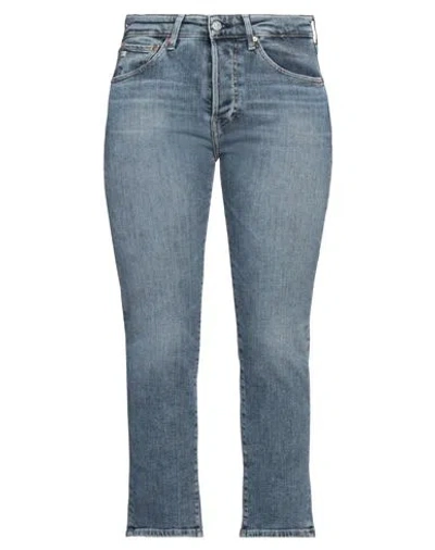 Ag Jeans Woman Jeans Blue Size 25 Cotton, Polyester, Elastane
