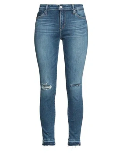 Ag Jeans Woman Jeans Blue Size 27 Cotton, Polyester, Elastane