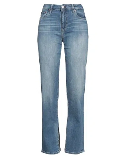 Ag Jeans Woman Jeans Blue Size 27 Cotton, Polyester, Elastane