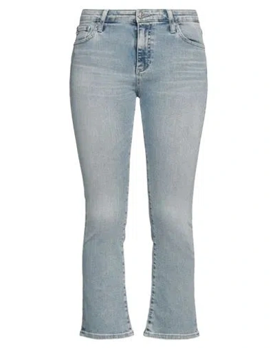 Ag Jeans Woman Jeans Blue Size 29 Cotton, Polyurethane