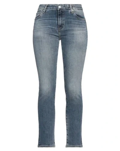 Ag Jeans Woman Jeans Blue Size 28 Cotton, Polyester, Elastane