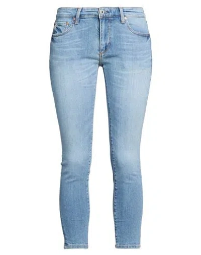 Ag Jeans Woman Jeans Blue Size 30 Cotton, Elastane