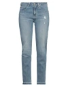 Ag Jeans Woman Jeans Blue Size 30 Cotton, Pes - Polyethersulfone, Elastane In Blue
