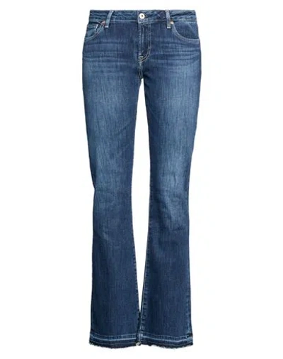Ag Jeans Woman Jeans Blue Size 30 Cotton, Polyester, Elastane