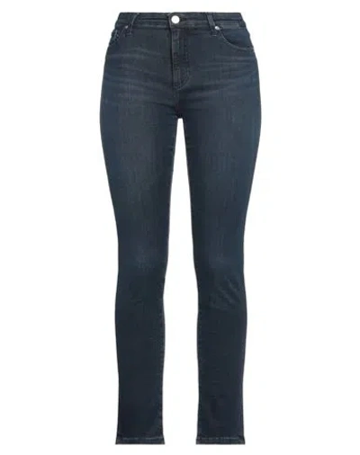 Ag Jeans Woman Jeans Blue Size 30 Cotton, Polyester, Elastane