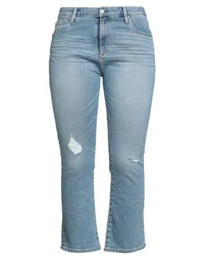 Ag Jeans Woman Jeans Blue Size 31 Cotton, Elastane
