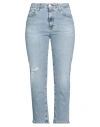 Ag Jeans Woman Jeans Blue Size 31 Cotton, Polyurethane In Blue