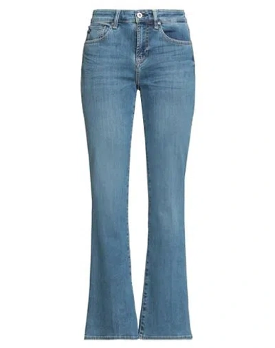 Ag Jeans Woman Jeans Blue Size 32 Cotton, Lyocell, Polyester, Elastane