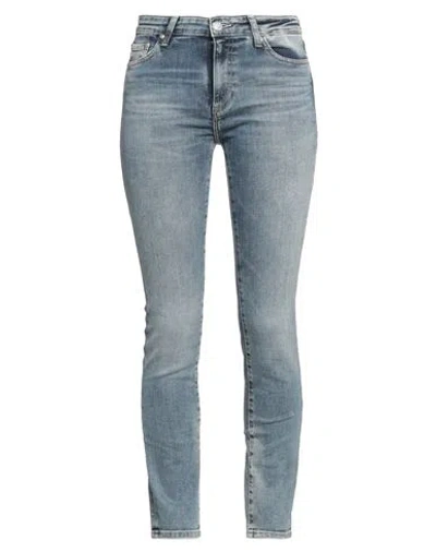 Ag Jeans Woman Jeans Blue Size 32 Cotton, Polyester, Elastane