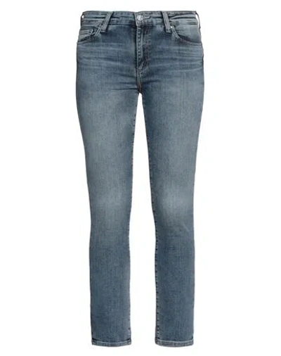 Ag Jeans Woman Jeans Blue Size 32 Cotton, Polyester, Elastane