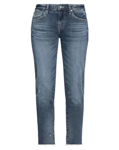 Ag Jeans Woman Jeans Blue Size 30 Cotton, Polyester, Elastane