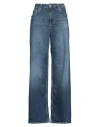 Ag Jeans Woman Jeans Blue Size 32 Cotton, Recycled Cotton, Elastane In Blue