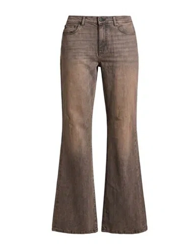 Ag Jeans Woman Jeans Brown Size 30 Cotton, Elastane