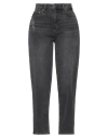 Ag Jeans Woman Jeans Charcoal Size 24 Organic Cotton, Elastane In Grey