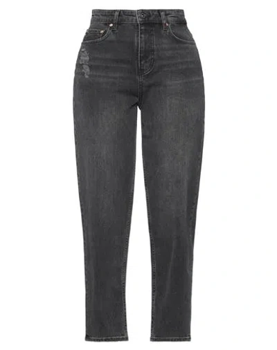 Ag Jeans Woman Jeans Charcoal Size 24 Organic Cotton, Elastane In Grey