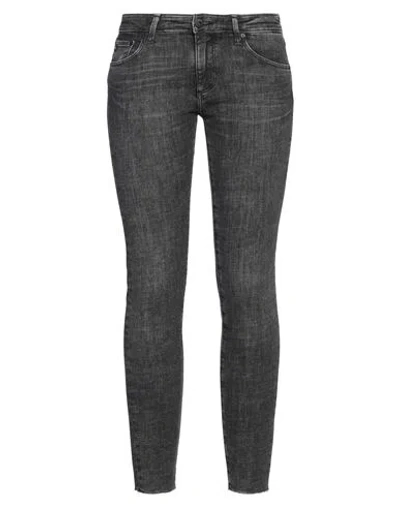 Ag Jeans Woman Jeans Grey Size 32 Cotton, Recycled Cotton, Elastane