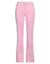 Ag Jeans Woman Jeans Pink Size 30 Cotton, Viscose, Polyester, Elastane In Pink