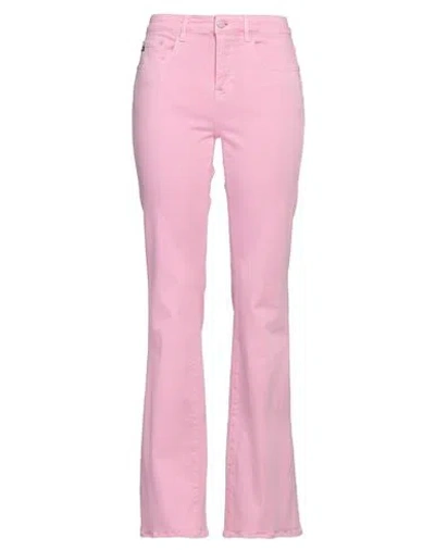 Ag Jeans Woman Jeans Pink Size 30 Cotton, Viscose, Polyester, Elastane