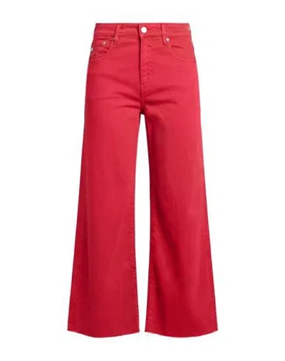 Ag Jeans Woman Jeans Red Size 25 Cotton, Lyocell, Elastane