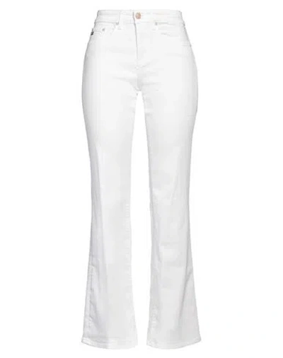 Ag Jeans Woman Jeans White Size 30 Cotton, Lyocell, Polyester, Elastane